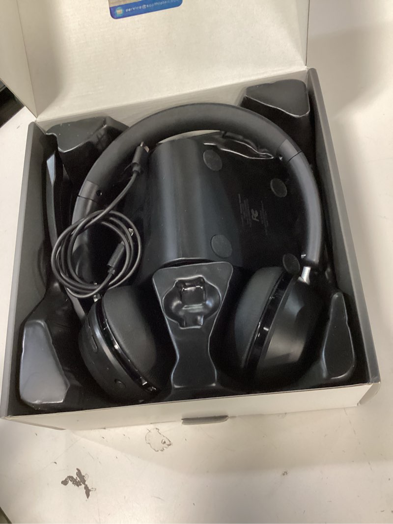 Condition photo showing Good Condition for (upgraded version) wireless headset, bluetooth headset with noise cancelling microphone, best headphones with mic mute & usb dongle for pc/computer/laptop/cell phones/remote work/call center black