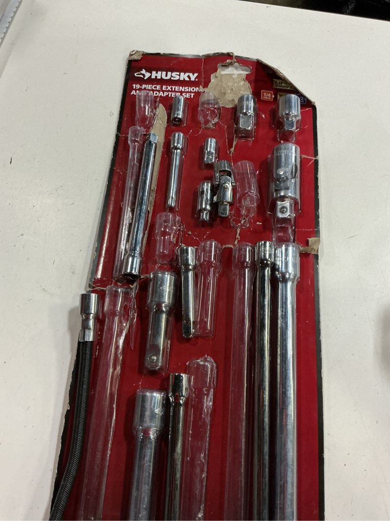 Condition photo showing As Is for 1/4 in., 3/8 in., 1/2 in. drive accessory set (19-piece)