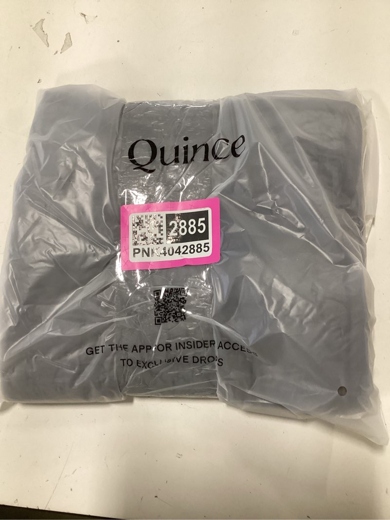 Condition photo showing New/Like New for Organic Cotton Hand Stitched Pillow Cover - Set of 2, Slate, 20x20