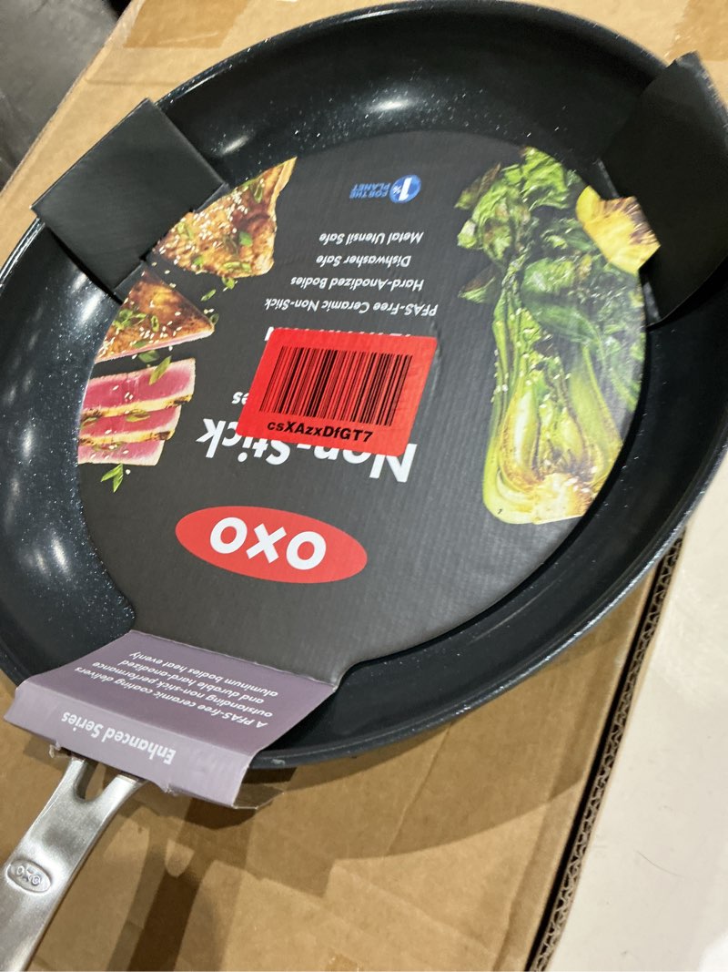 Condition photo showing New/Like New for oxo 12" enhanced fry pan