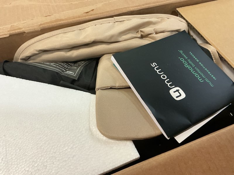 Condition photo showing As Is for 4moms mamaroo multi-motion baby swing, bluetooth enabled with 5 unique motions, birch