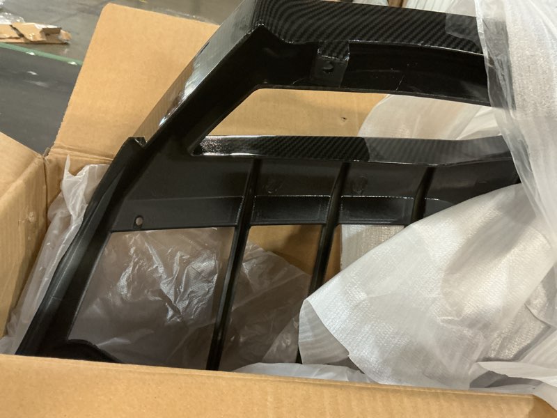 Condition photo showing Good Condition for rear bumper diffuser fit for chevrolet corvette c8 2020-2025 stingray/ z51, add-on body kit rear lower fin lip splitter exterior accessories(carbon fiber style)