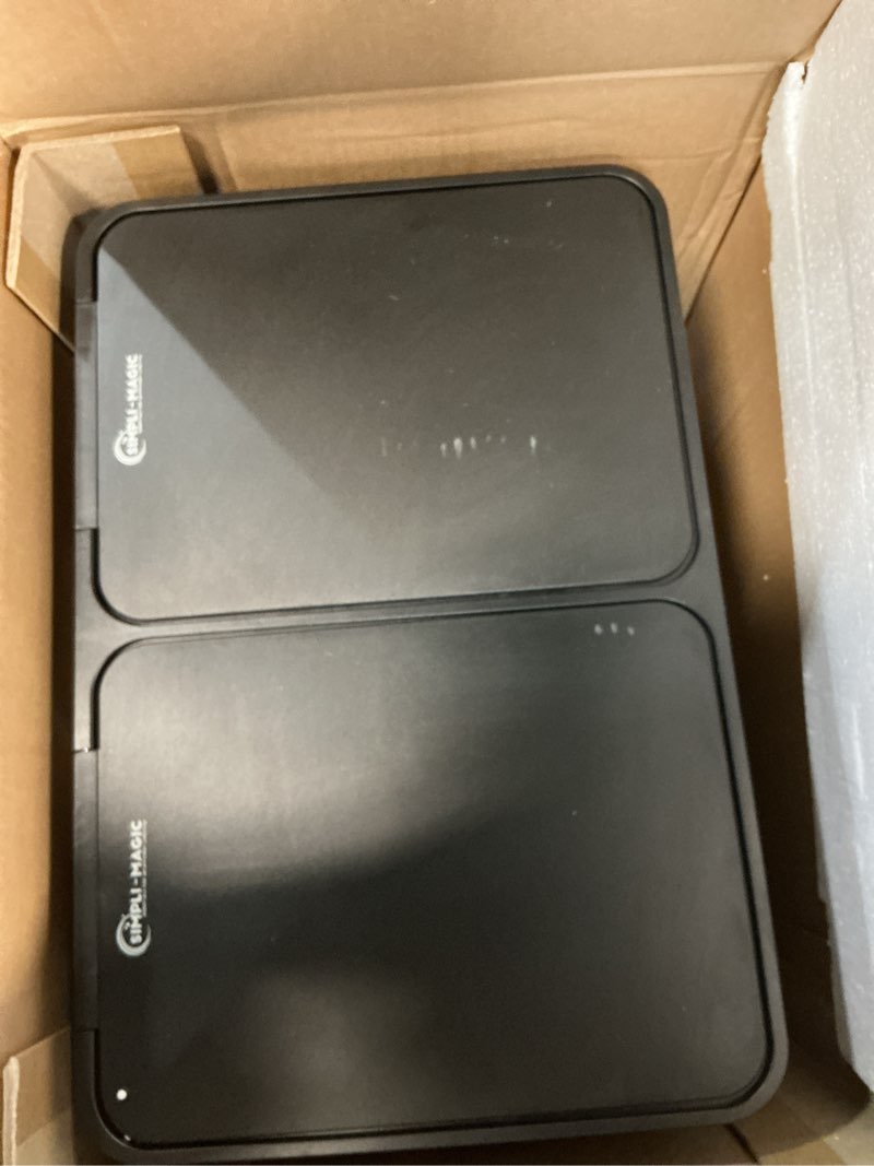 Condition photo showing Good Condition for SIMPLI-MAGIC 60 Liter / 16 Gallon Rectangular Hands-Free Dual Compartment Recycling Kitchen Step Trash Can with Soft-Close Lid, Brushed Stainless Steel