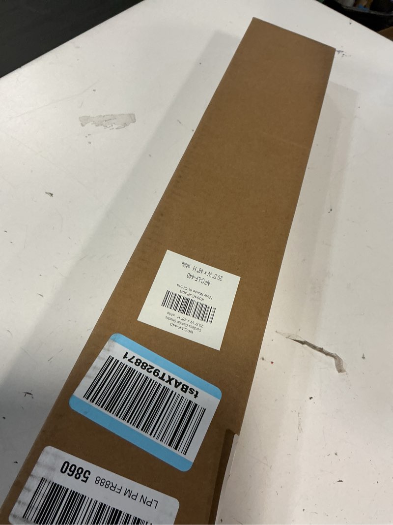 Condition photo showing Good Condition for LazBlinds Cordless Cellular Shades, No Tools No Drill Light Filtering Honeycomb Shades Pleated Blinds for Windows, 20.5'' W x 48'' H, White Light Filtering-white 20 1/2'' W x 48'' H