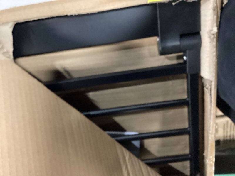 Condition photo showing Good Condition for babelio baby gate for doorways and stairs, 26-40" auto close dog gate, pressguard c5, easy-install pressure mounted satey door, no drilling safety gate for child and pets, black black 30"tall 26"-40" wide