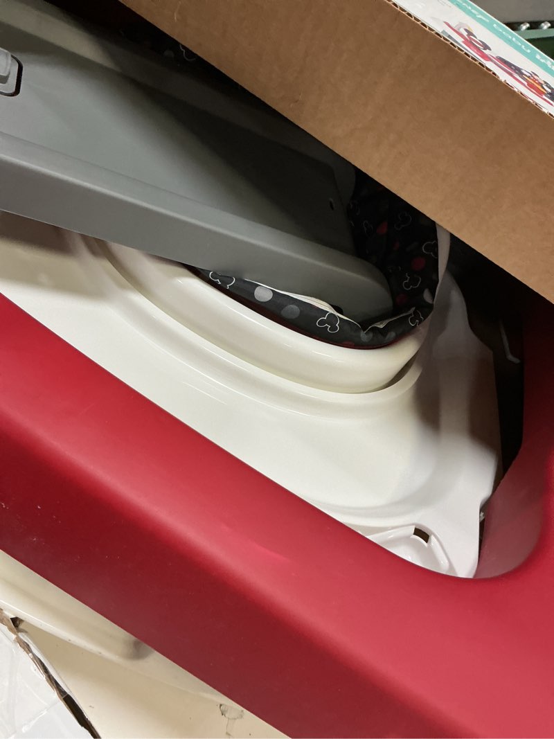 Condition photo showing As Is for disney baby ready, set, walk dx developmental walker, modern mickey