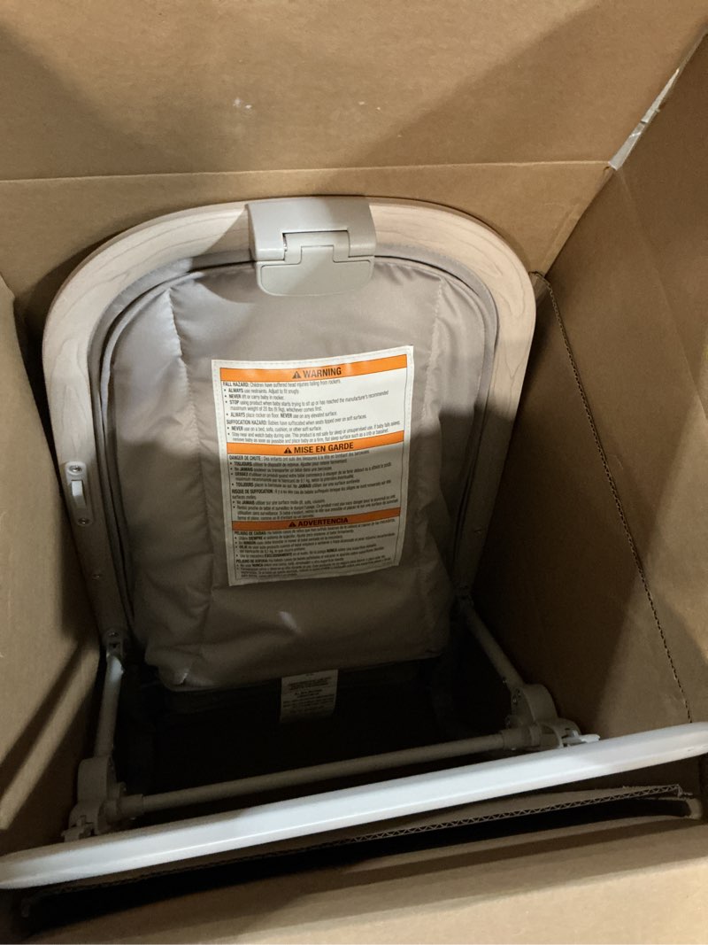 Condition photo showing As Is for Maxi-Cosi Kori 2-in-1 Baby Bouncer Seat for Infants, Baby Rocker Chair, Portable Baby Bouncer, Classic Oat