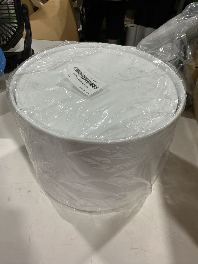 Condition photo showing Good Condition for large plant pots set of 3 – 8", 9", 10" indoor flower pots with drainage holes and saucers, big planters for monstera, fiddle leaf fig, snake plant – 5 colors white