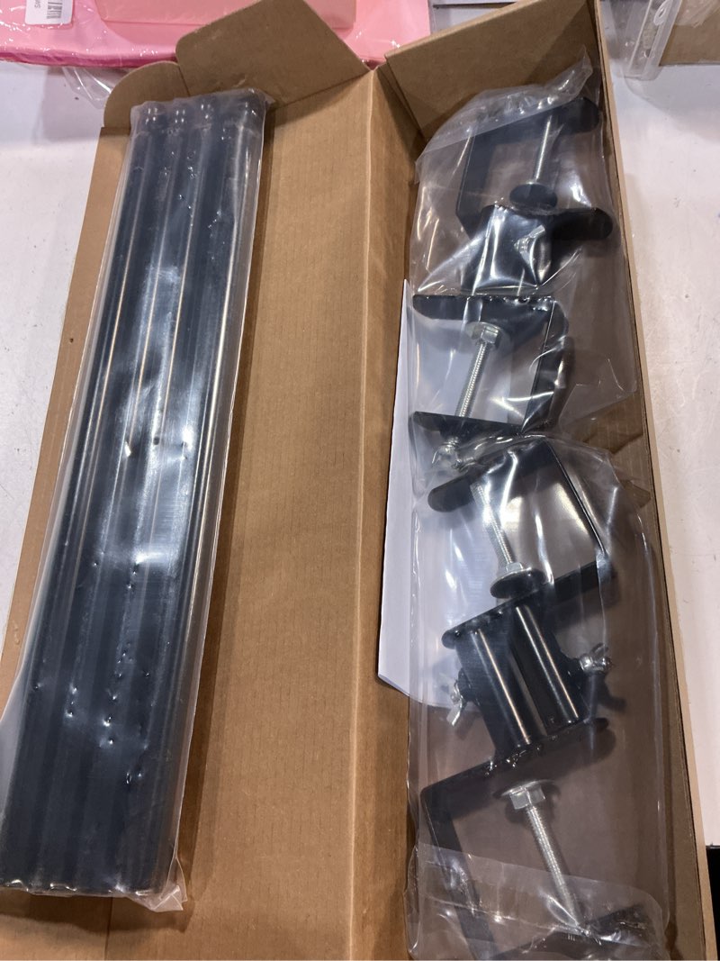 Condition photo showing New/Like New for Rexwnadu 4 Pack Deck Light Poles, Hanging Light Poles for Outdoor String Lights, Metal Suspension St