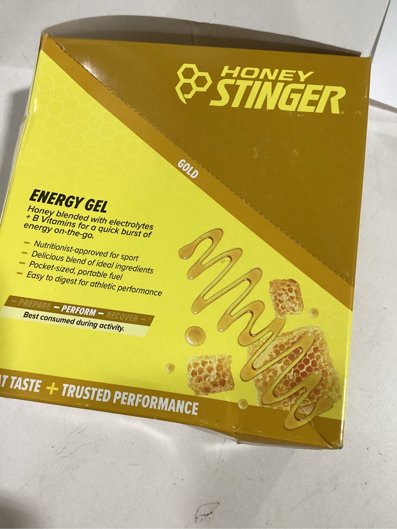 Honey Stinger Gold Energy Gel, Gluten Free & Caffeine Free, for Exercise, Running and Performance, S
