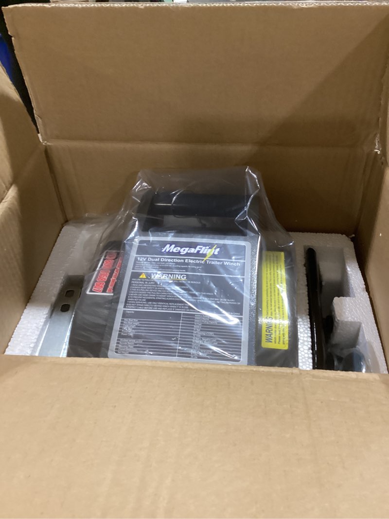 Condition photo showing Good Condition for trailer winch,reversible electric winch, for boats up to 6000 lbs.12v dc,power-in, power-out, and freewheel operations,30% higher winching power than regular 6000 lbs winch (5000lbs marine) 6000lbs