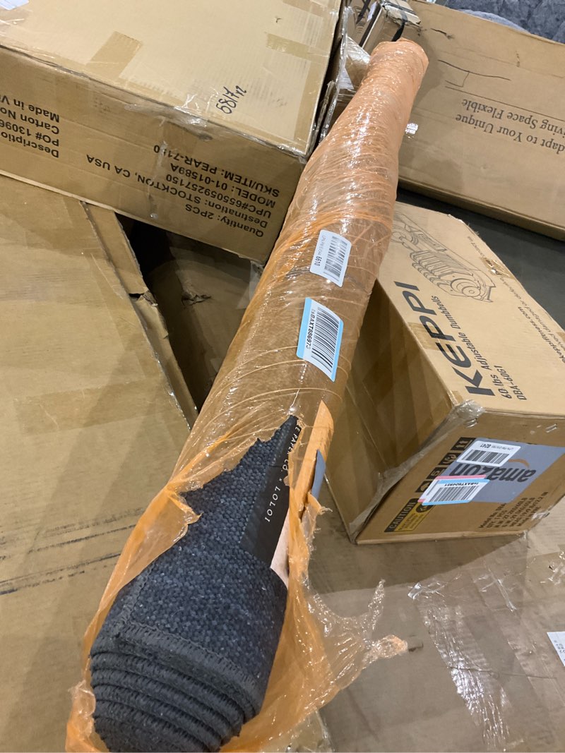 Condition photo showing Good Condition for Loloi Rifle Paper Co. Maison Collection MAO-07 Charcoal 5'-0" x 7'-6", .19" Pile Height, Area Rug