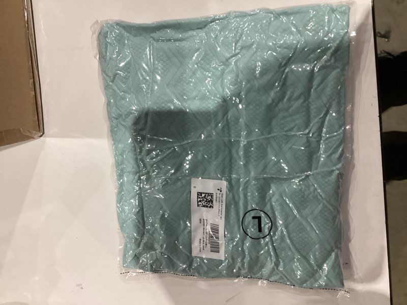 Condition photo showing New/Like New for SHEWIN Womens Casual Textured Sweatshirt Colorblock Striped Collar Quarter Zip Long Sleeve Pullover Tops X-Large Mint Green