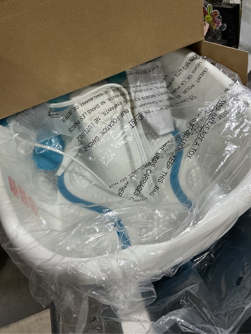 Condition photo showing Good Condition for Homedics Bubble Mate Foot Spa, Toe Touch Controlled Foot Bath with Invigorating Bubbles and Splash Proof, Raised Massage Nodes and Removable Pumice Stone