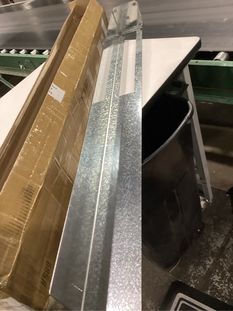 Condition photo showing New/Like New for hicarer 2 sets 5" x 5" x 48" vinyl fence concrete post heavy duty fence post for vinyl newel posts mount tower with mounting kit - galvanized steel, 300 lbs load capacity 2 5" x 5" x 48"