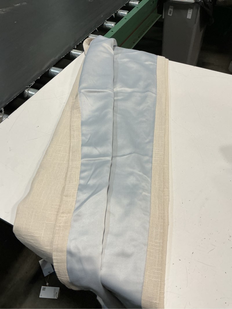 Condition photo showing Good Condition for cotton slub curtain 48 in x 84 in 122 cm x 214cm