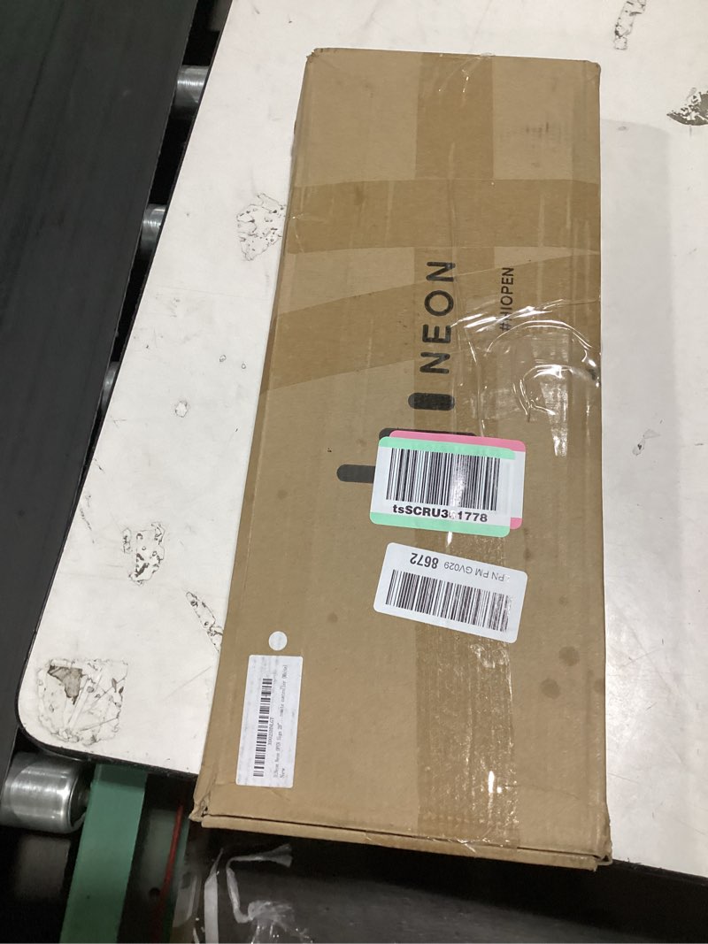 Condition photo showing Good Condition for hineon white neon open sign 20inx7in led light w/remote controller, electric light up open sign for business store, w/hanging chain for shop windows, direct plug-in w/ 12v power adapter