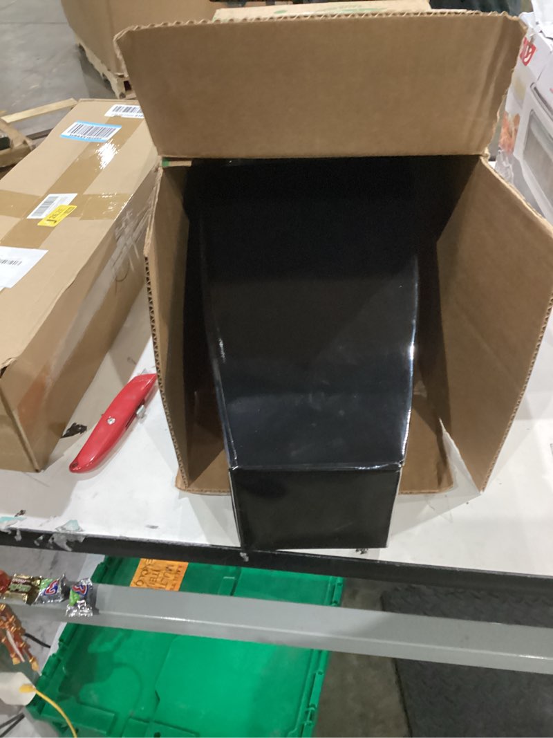 Condition photo showing Good Condition for Nearly Natural 13in. Tapered Square Metal Planter Black 13"H x 7.5"W x 7.5"D