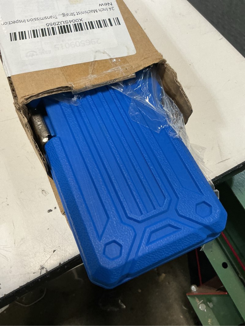 Condition photo showing Good Condition for 24 inch machinist straight edge tool, precision steel cylinder head straight edge with feeler gauges for engine block flywheel & transmission inspection
