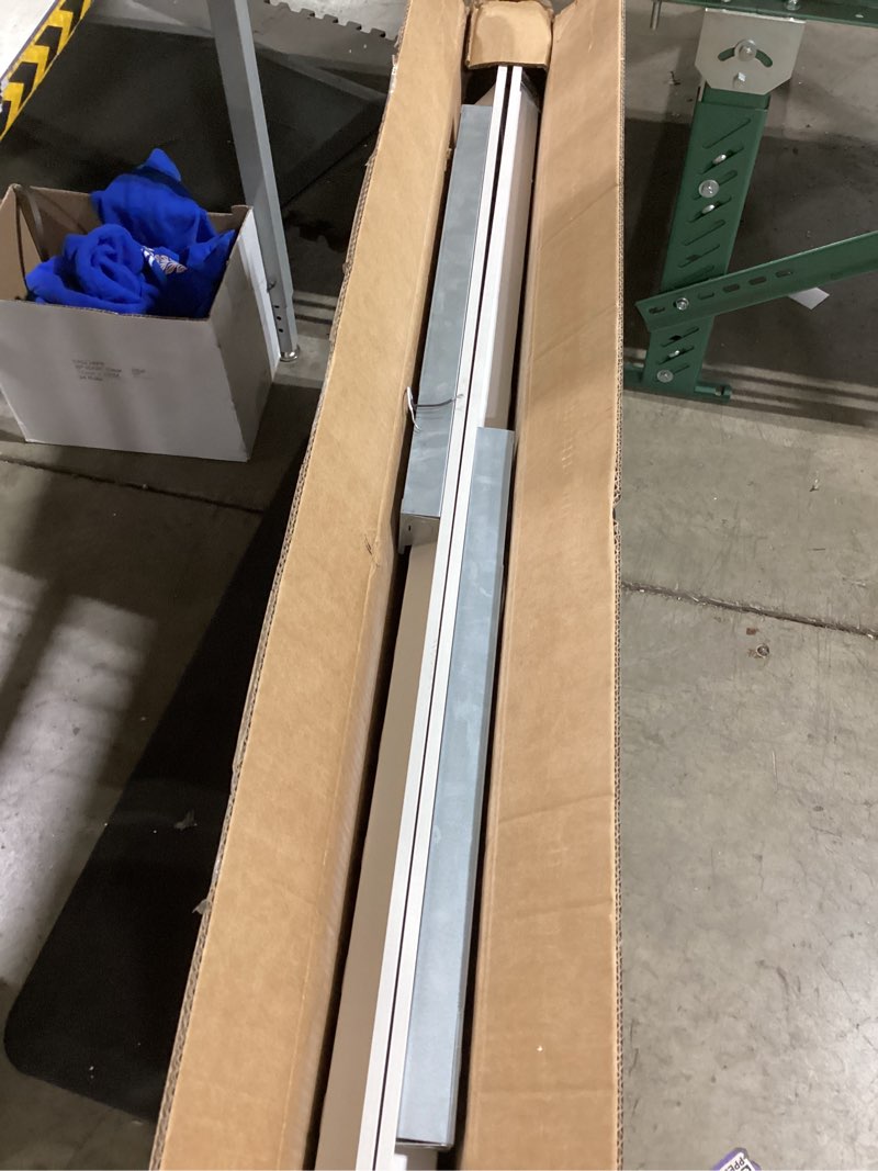 Condition photo showing As Is for jesled 2pack 2x4 led flat panel light, 10800lm, drop ceiling lights fixture for office shop garage basement laundry, 30w/40w/50w/60w/72w selectable, 5cct switchable, 0-10v dimmable, dlc etl listed 2x4 2pack