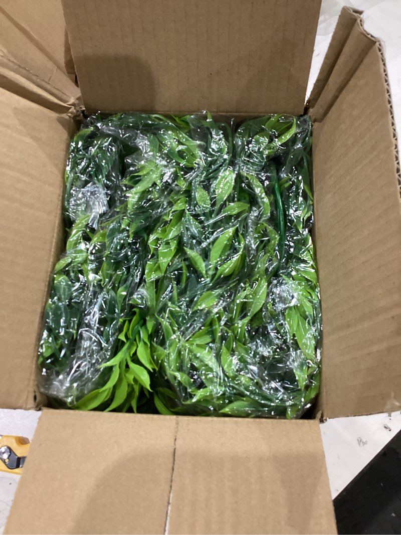 Condition photo showing Good Condition for 4pcs Artificial Italian Ruscus Greenery Garland 6ft. Greenery Vines Nature Green for Table Home Wedding Decoration 4pcs Light Green