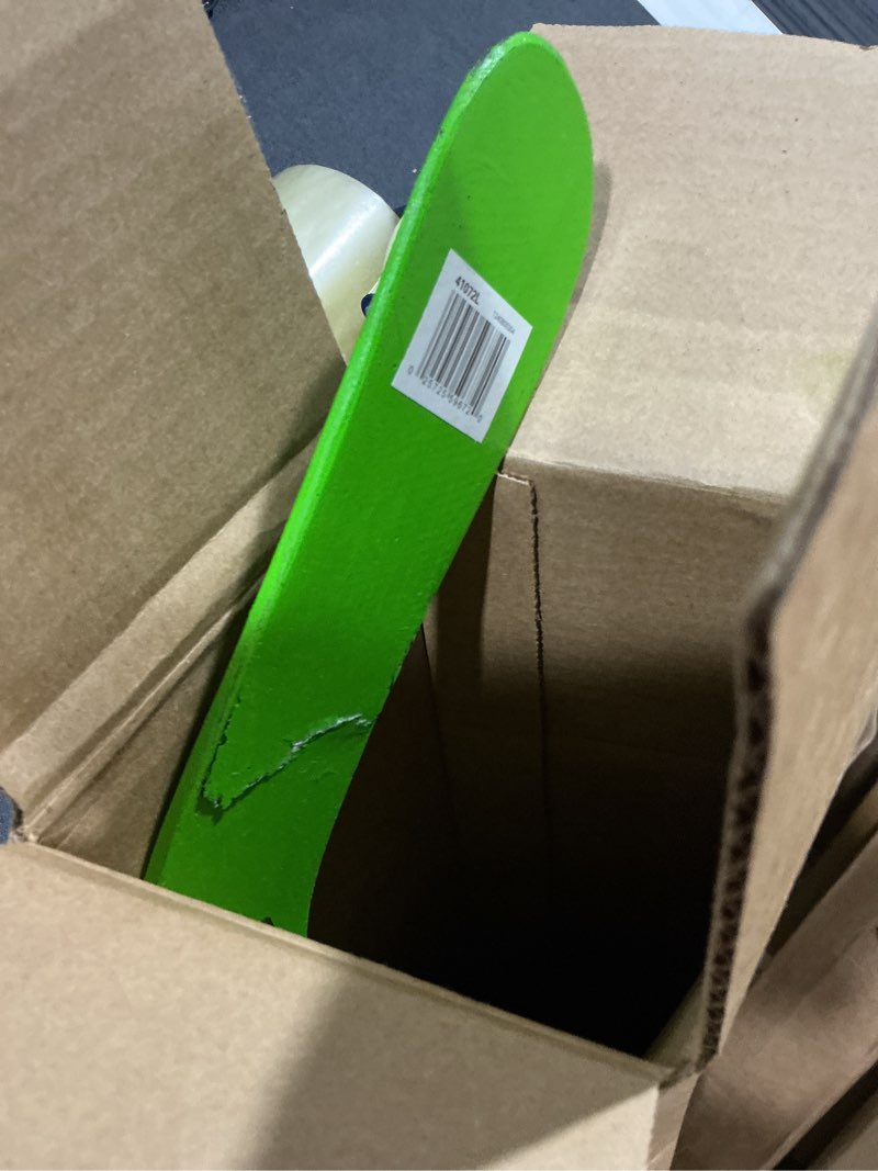 Condition photo showing As Is for franklin sports street hockey sticks - ambush junior street hockey stick - wood and fiberglass shaft - abs blade - one piece stick - 46", 52", 58" black/green - power 46" right shot