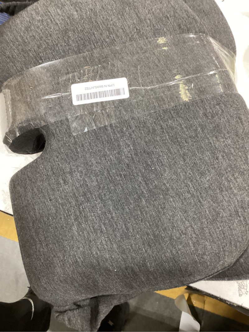 Condition photo showing Good Condition for Ergonomic Seat Cushion with Adjustable Strap, Memory Foam Office Chair Seat Cushion with L-Shaped Design, Car Seat Cushion Fits for Truck Driver Semi Truck, Gaming Chair, Desk, Dark Gray