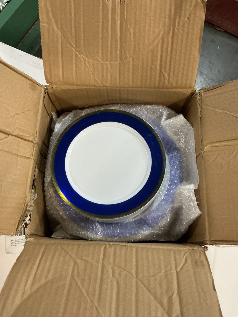 100pack disposable plastic plates | heavy duty 50pcs 10.25 inch dinner plates and