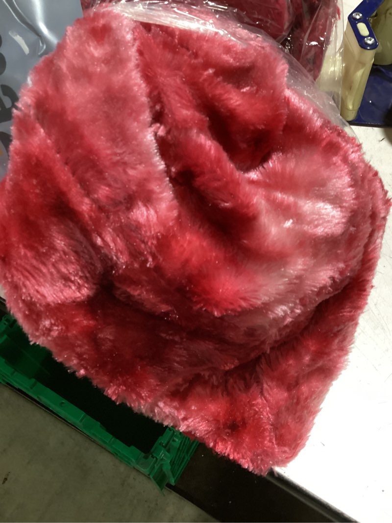 Condition photo showing As Is for soft fleece hrow blanket