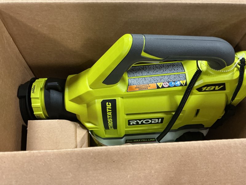 Condition photo showing New/Like New for one+ 18v cordless electrostatic 0.5 gal. sprayer (tool only)