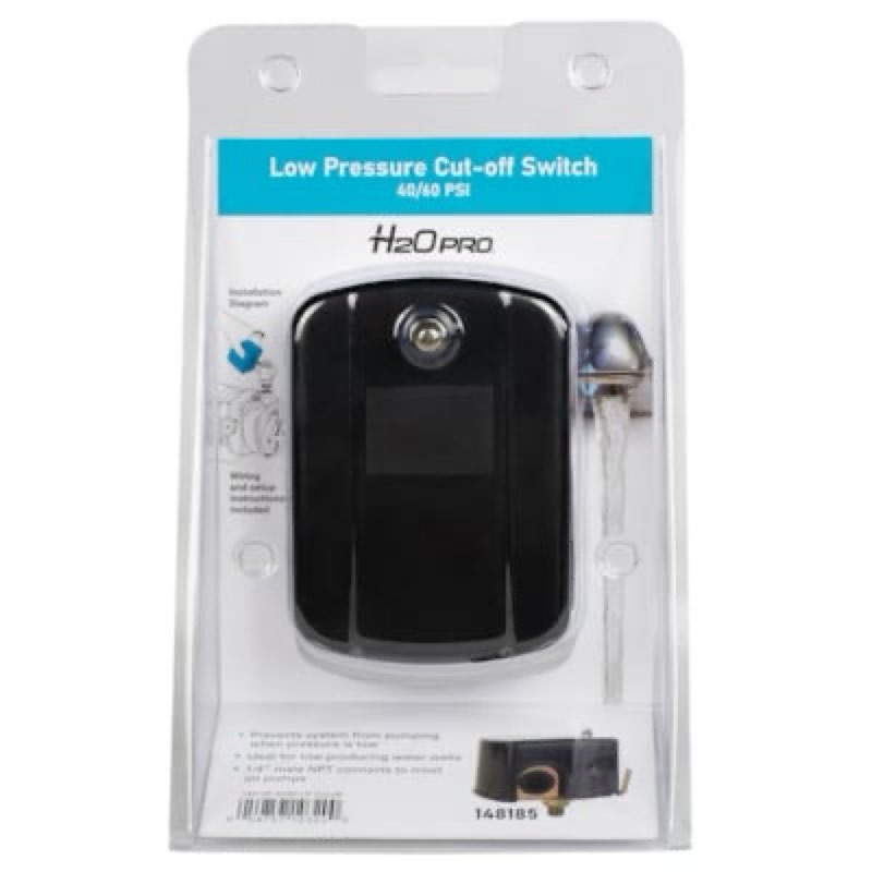 H2OPRO 40/60 -PSI Polyethylene Pressure switch