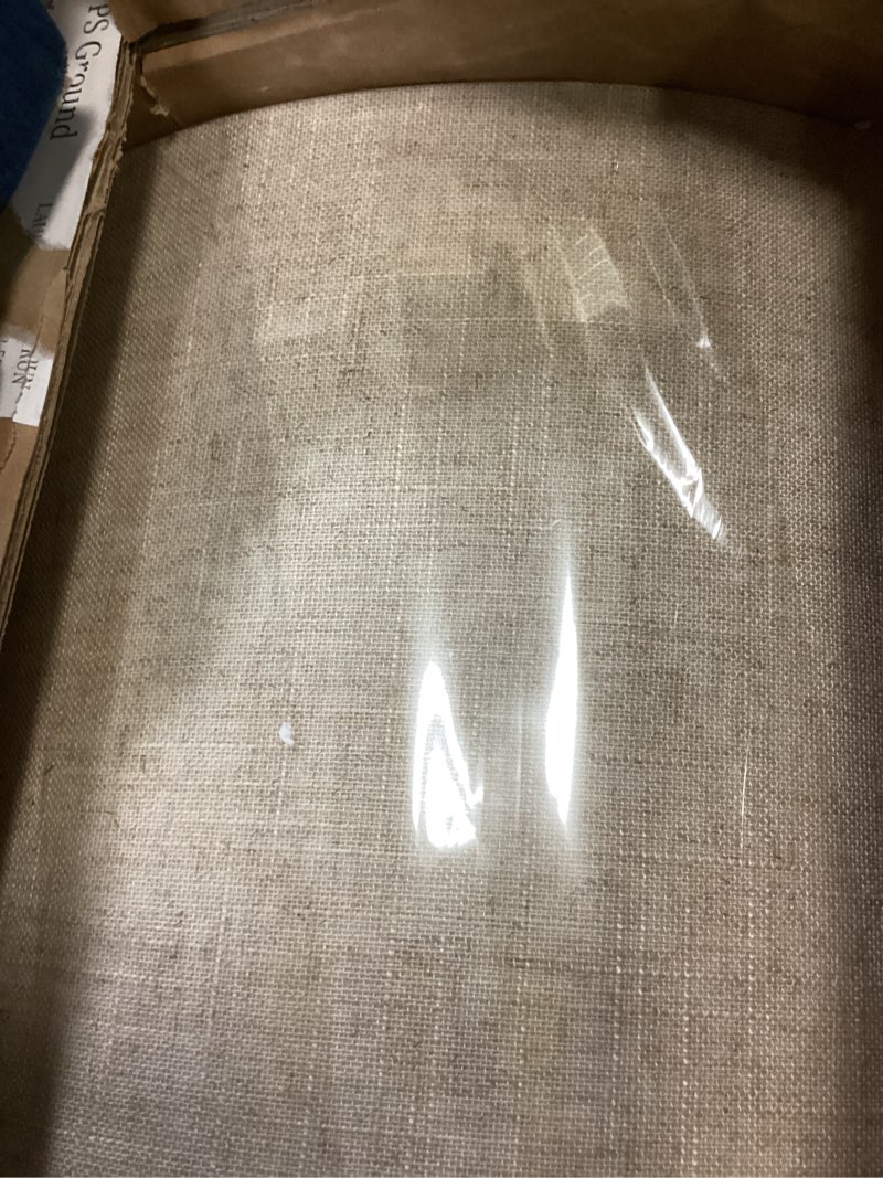 Condition photo showing As Is for JONATHAN Y JYL1016A January 60" Glass/Metal LED Floor Lamp, Traditional, Elegant, Office, Living Room, Family Room, Dining Room, Bedroom, Hallway, Foyer, Mercury Glass/Oil Rubbed Bronze