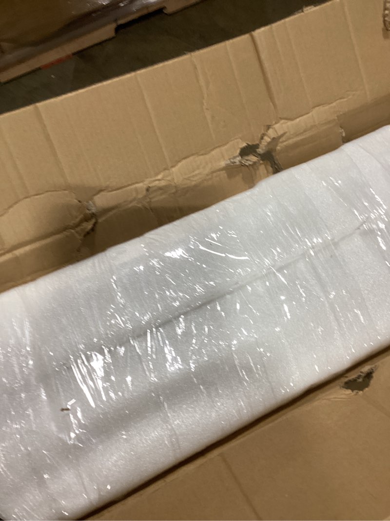 Condition photo showing New/Like New for Clear Acrylic Console Table,34" L x 10" W x 28" H, U-Shape Modern Transparent Entryway Table, No Assembly Required - for Foyer, Living Room, Sofa Side (1 Tier)