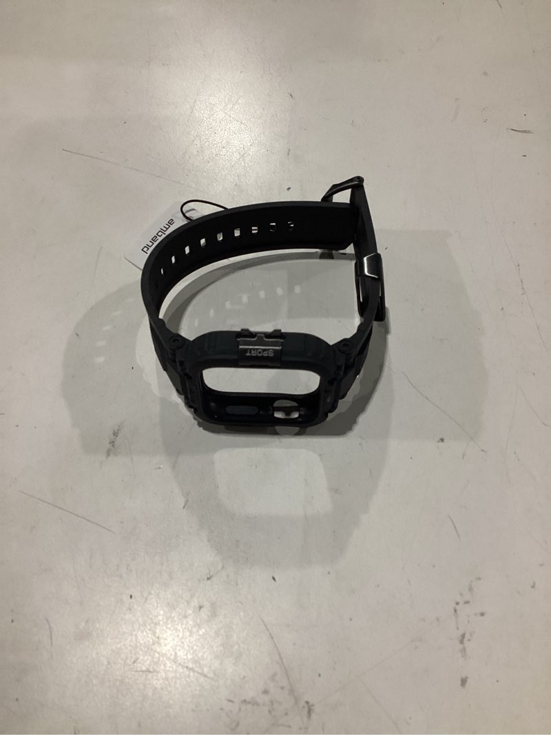 Condition photo showing Good Condition for amband bands compatible with apple watch 9/8/7/6/5/4 & se 3/2/1 45mm/44mm case for men, m1 sport series rugged case protective cover for iwatch se3/se2/6/se/5/4 44/45 mm men black black 44mm/45mm