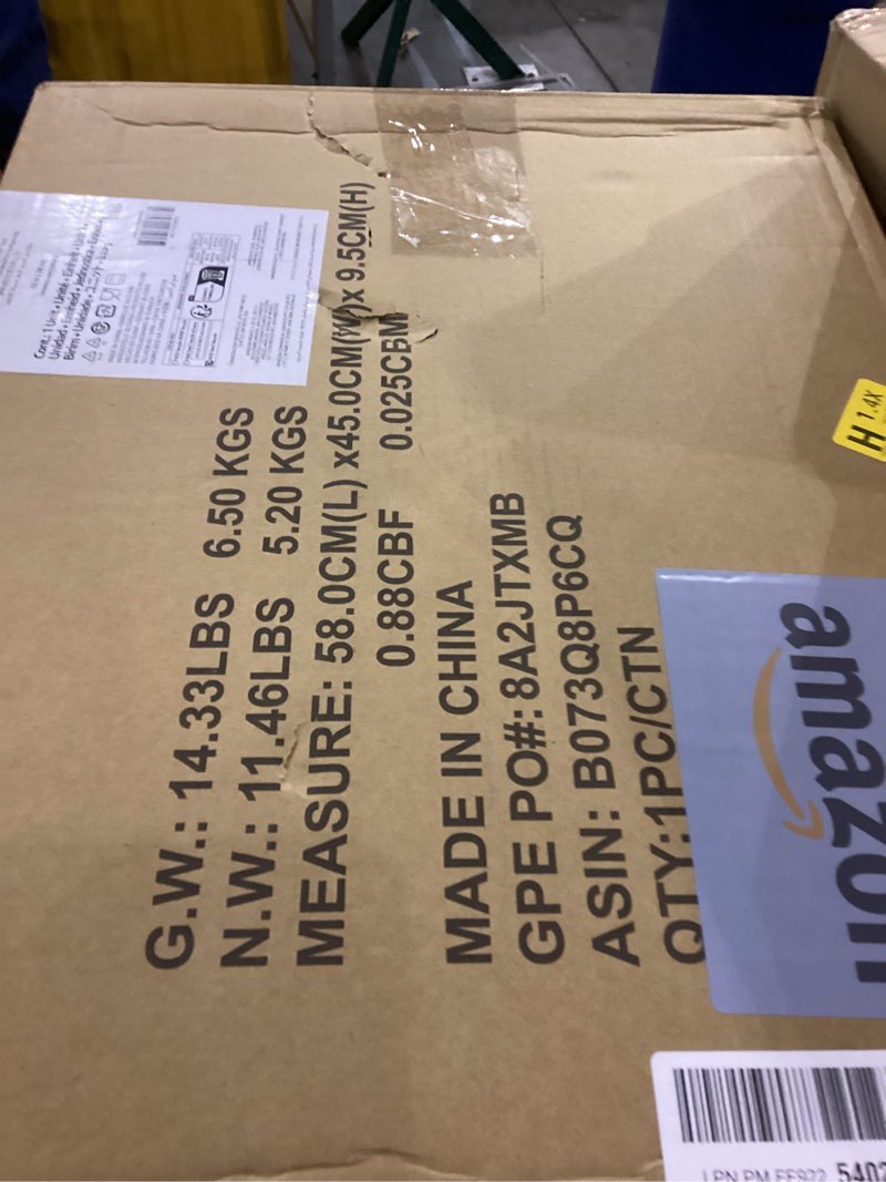 Condition photo showing New/Like New for Amazon Basics Pre-Seasoned Cast Iron Skillet, Oven Safe, Even Heating, Heavy-Duty & Large, 15-Inch, Black 15"