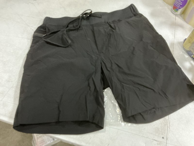 Condition photo showing Good Condition for comdecevis men's 7'' athletic shorts with secure zipper pocket lightweight workout running gym shorts small black