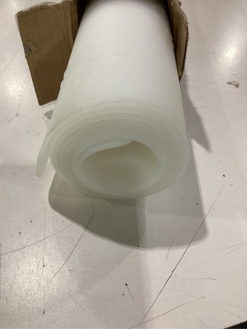 Condition photo showing Good Condition for aechy silicone mats for kitchen counter 47"x23.6"x0.08”, largest heat resistant mat shipped rolled up kitchen island silicone countertop protector mat nonslip extra large counter mat, translucent translucent 47"l x 23.6"w