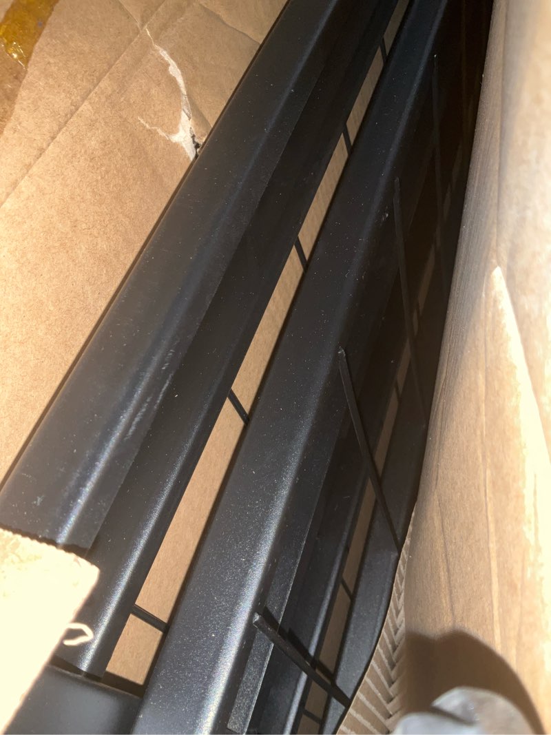 Condition photo showing Good Condition for amazon basics foldable metal platform bed frame with storage, sturdy steel support, no box spring needed, 14-inch high, tool-free setup, twin size, black twin 14 inch ( foldable)