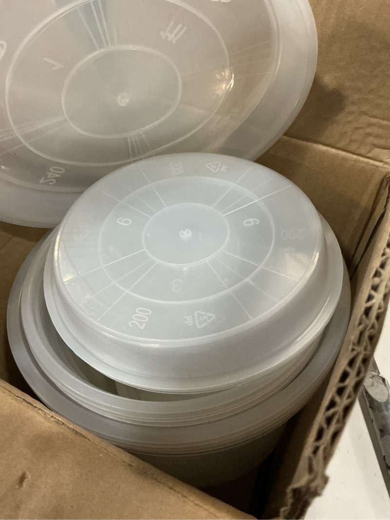 Condition photo showing Good Condition for 16pack 4/6/8/10 inch clear nursery pots with drainage & saucers, large clear plastic nursery pots for plants, plastic plant pots for seedling flower vegetable, planter nursery pots w. 20 labels