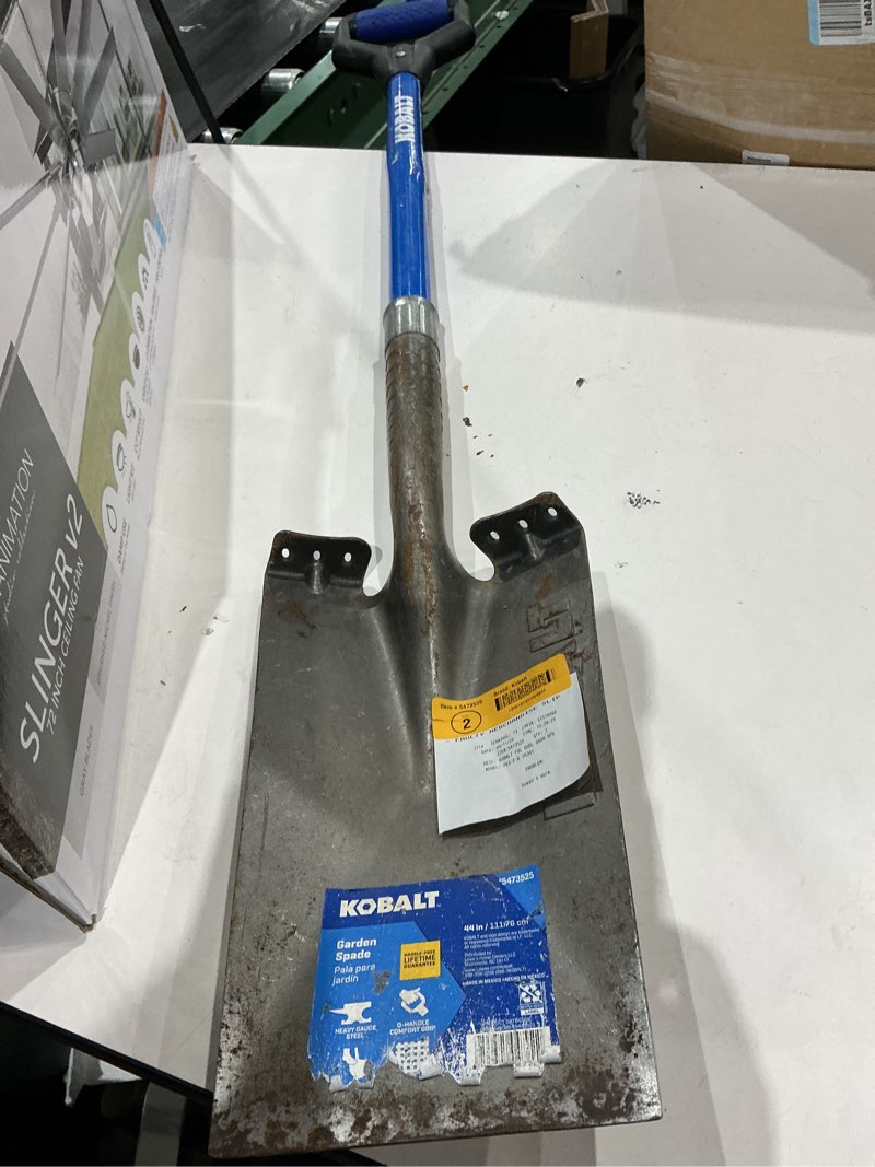 Condition photo showing As Is for obalt 20.5-in fiberglass d-handle garden spade