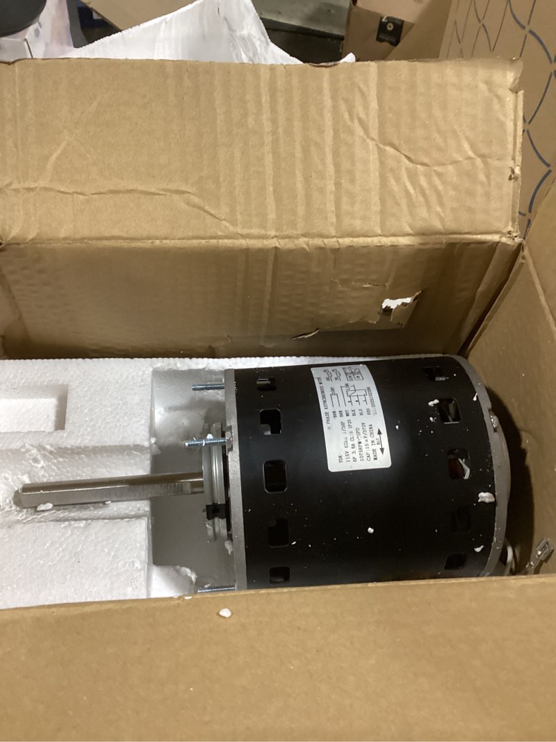 Condition photo showing Good Condition for furnace drive blower motor 3 speed 1/3 hp 115v 1075 rpm compatible with coleman a.o.smith f42f52a50 177128 024-35603-000 1468220p 1468-2309 f42b45a48