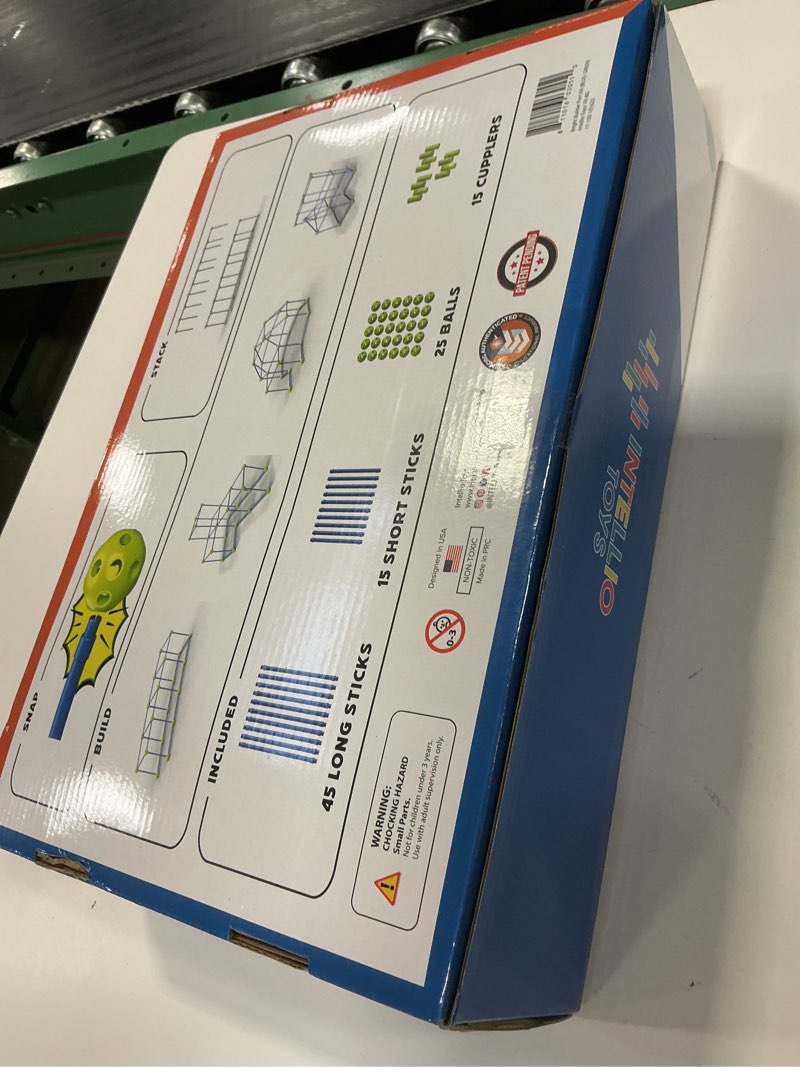 Condition photo showing New/Like New for Fort Building Kit for Kids 4-8 - 100 Pieces - DIY STEM Fort Making Set for Indoor & Outdoor Play - Large Creative Construction Set for Boys & Girls - Bright Builder