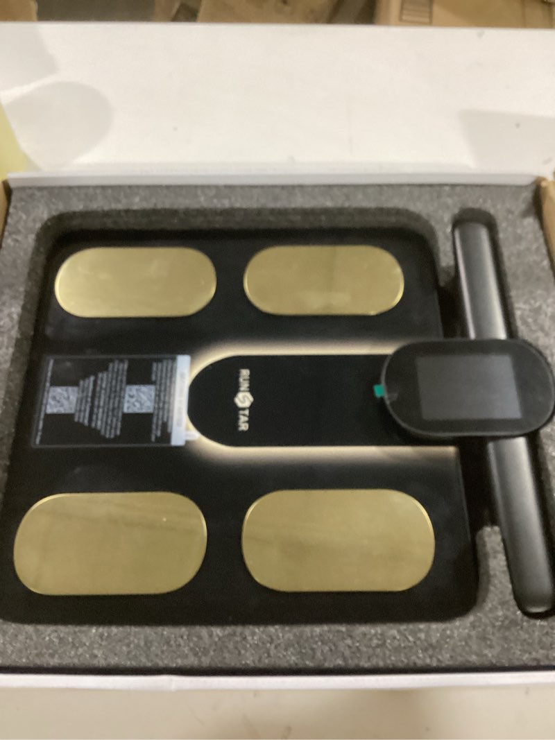 Condition photo showing Good Condition for RunStar Smart Scale FSA&HSA Eligible, 8 Electrodes Digital Bathroom Scale for Body Weight and Fat, BMI, Muscle Mass 28 Body Composition Measurement, with Full-Color TFT LCD on Retractable Handle black