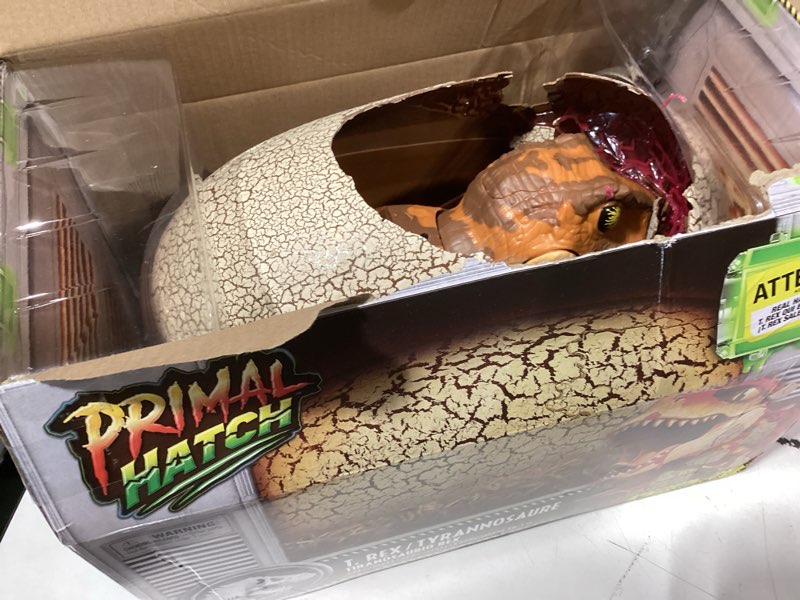 Condition photo showing Good Condition for Jurassic World Interactive Toy Dinosaur & Egg, Hatch & Train Your own Baby Dino with 100+ Sounds & Reactions, Kids Toys for Boys & Girls Aged 5 & Up