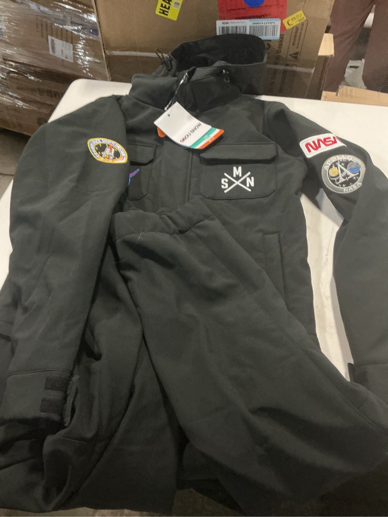 Condition photo showing Good Condition for ( size s)GSOU SNOW Ski Suits Women Men One Piece Snow Suits Waterproof Windproof Men Snowsuit Insulated Ski Jumpsuit for Snow Sports Small Black