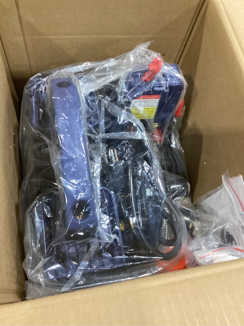 Condition photo showing Good Condition for air compressor, 1 gallon ultra quiet portable 60 db, 13-second quick fill, 1 gallon compact, oil-free for tire inflation/nail gun/pneumatic tools/cleaning in home or shop projects, 1.5hp, violet 1 gallon violet