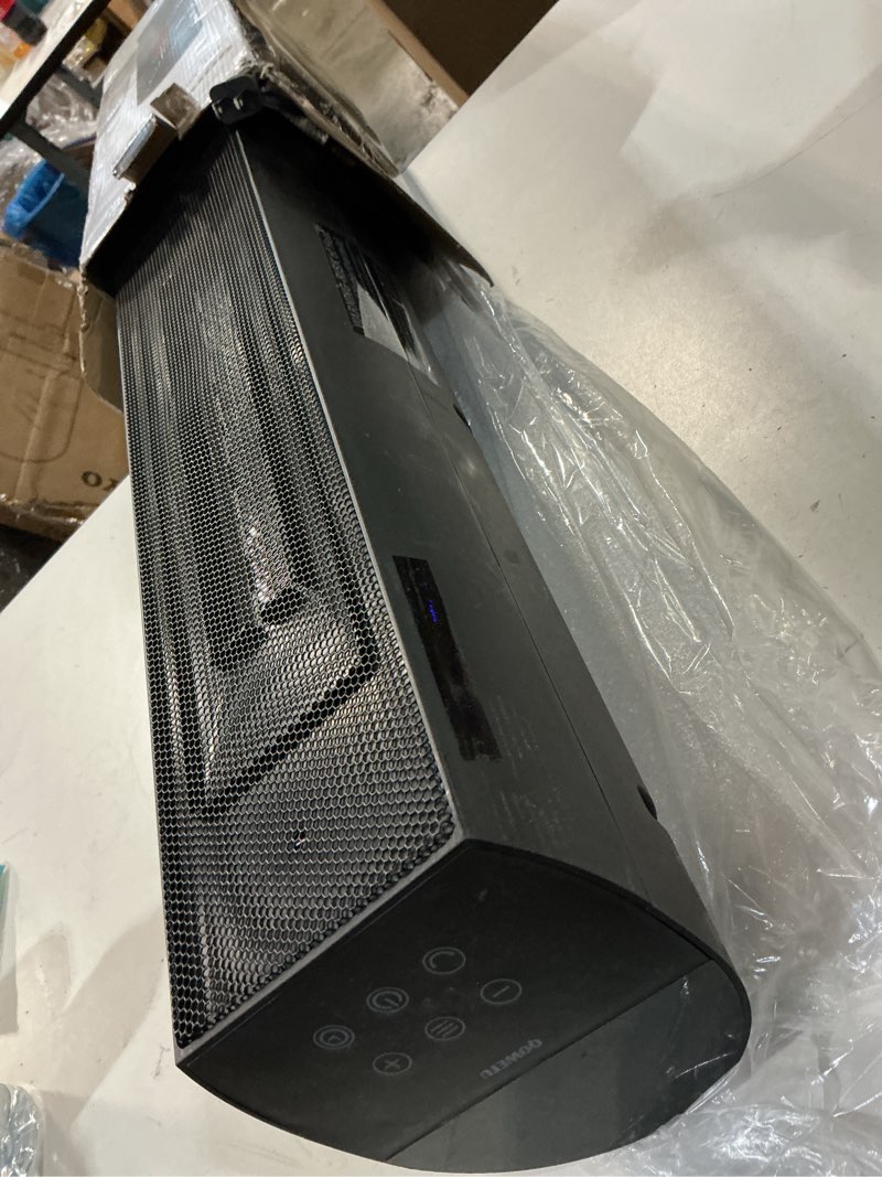 Condition photo showing As Is for space heater for indoor use - 24 inches 1500w ceramic heater with remote control, 12 hour timer, oscillation, led display, for bedroom office indoor small