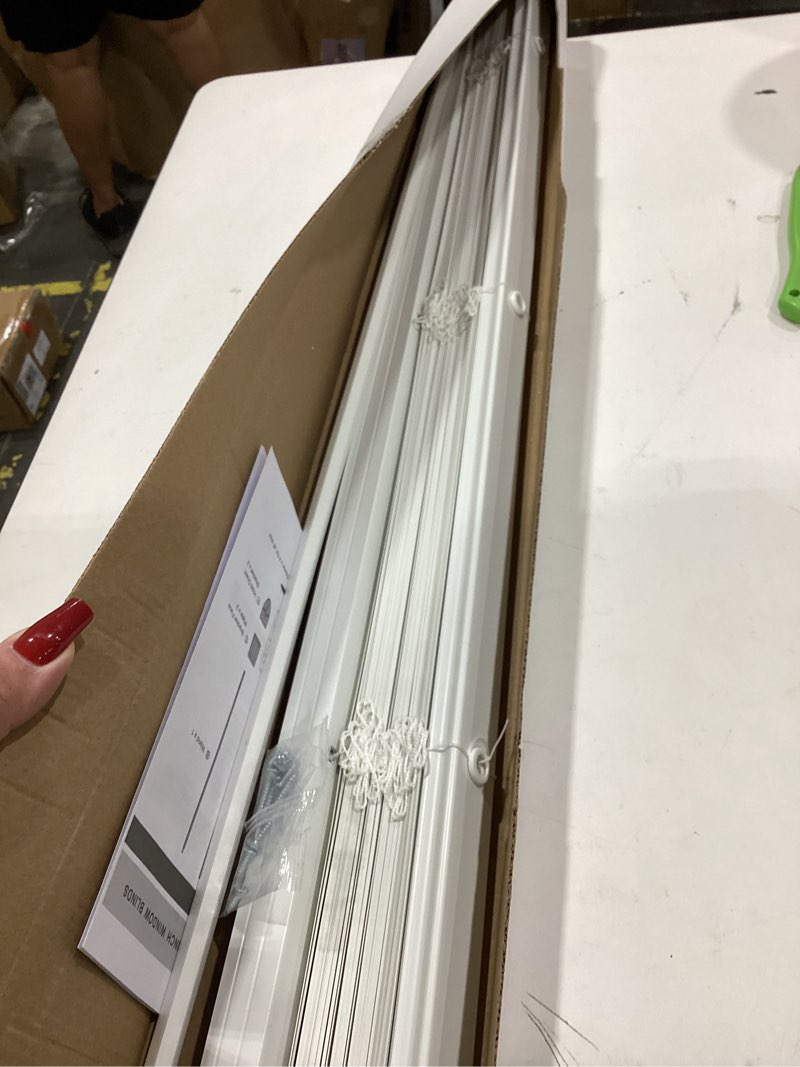 Cordless 1 Inch Window Blinds, Mirrotek Cordless Blinds Light Filtering Mini Blinds 31 x 64