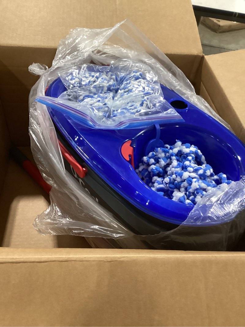 Condition photo showing As Is for O-Cedar RinseClean Spin Mop & Bucket System + 2 Extra Mop Heads| Clean with Water | Removes 99% of Bacteria Plastic Rinseclean Spin Mop & Bucket + 2 Extra Refills Cleaning System