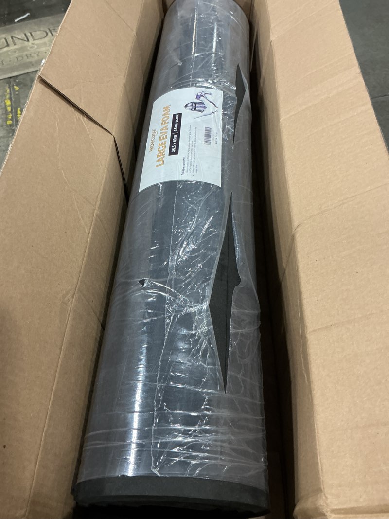 Condition photo showing Good Condition for mearcooh eva foam cosplay black 15mm thick (1mm to 20mm) large 35.5" x 59" sheet premium high density 86 kg/m3 for cosplay, crafts projects black thickness-15mm